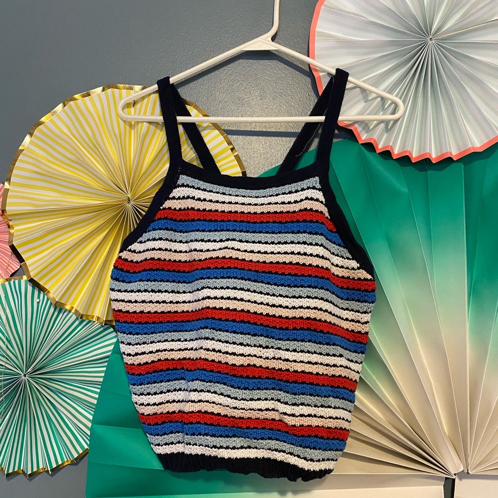woven crop top
